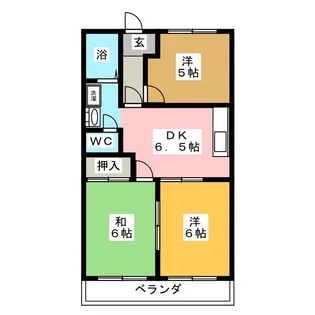 コーポFUKUJIN【2階】の間取り