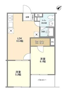 東京都杉並区上荻2【マンション】の間取り