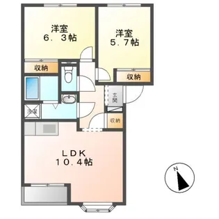 ソレイユ【2階】の間取り