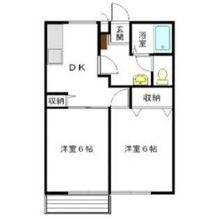 レジデンス草薙A【2階】の間取り