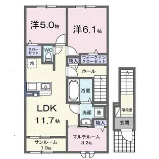 リバティ I【2階】の間取り