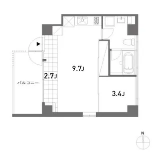 CORPORATE HOUSE K6【6階】の間取り