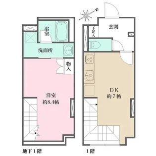 Fika大井町【1階】の間取り