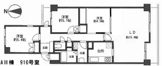 サンヴェール保土ヶ谷AII棟【9階】の間取り