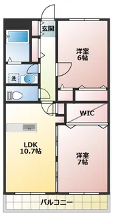 ヴィクトワール高幡不動【2階】の間取り