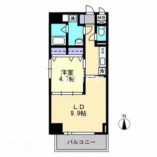 岡山県岡山市北区表町3【マンション】の間取り