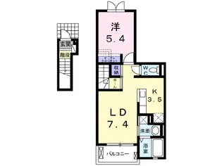 アプリリア【2階】の間取り