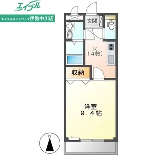 メゾンアムールII【1階】の間取り
