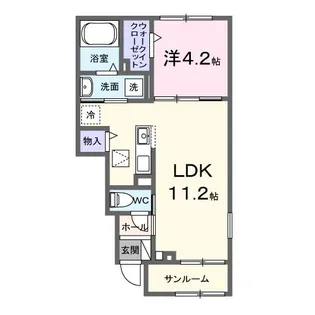 ブリアンIII【1階】の間取り