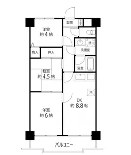 センチュリー浦和【4階】の間取り