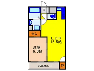 コスモス東豊中【2階】の間取り