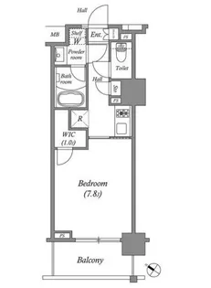 ザ・レジデンス赤坂檜町【6階】の間取り