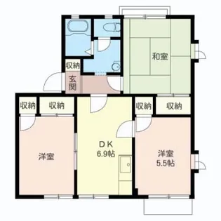 フレグランス伊勢原B【1階】の間取り