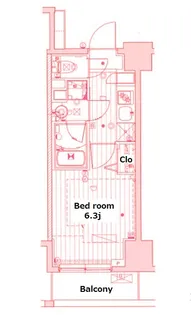ガーラ・グランディ横濱関内【9階】の間取り