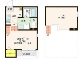 ロフトレジデンス【1階】の間取り