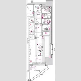 ガーラ・グランディ横濱関内【4階】の間取り