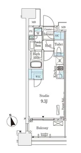 パークナードフィット南青山Vista【12階】の間取り