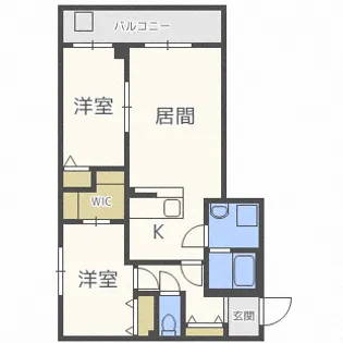 フェリジータ宮ヶ丘【3階】の間取り