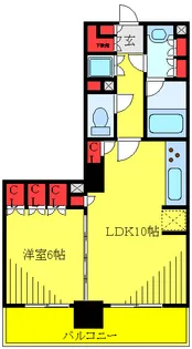 パークアクシス東十条【12階】の間取り
