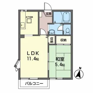 メサ・フォレストI【1階】の間取り