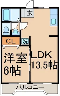 グレースエステートNo.2【1階】の間取り