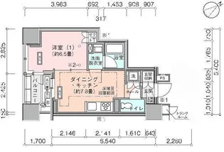 横浜ヴェールタワー【20階】の間取り