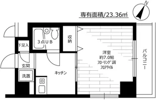 グランドメルシー水天宮【6階】の間取り