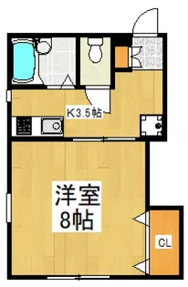 APARTMENT RISE【1階】の間取り