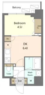 S-RESIDENCE新宿早稲田avelis【7階】の間取り