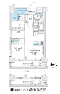 J.GRAN Court 品川西大井WEST【5階】の間取り