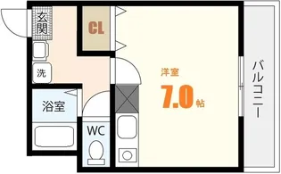 JSビル祇園【2階】の間取り