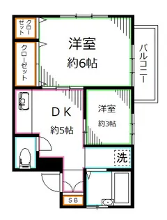 マンション宍戸【3階】の間取り