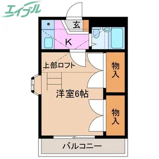 北浜町アパート【1階】の間取り