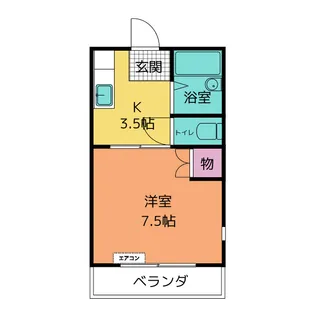 ジュネスサトI【1階】の間取り