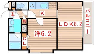 ソレアード小松島II【1階】の間取り
