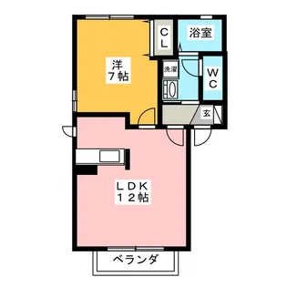 A.T.Tハイツ3号【1階】の間取り