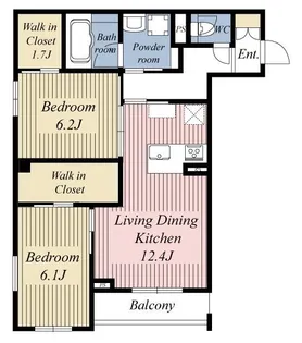 ロイヤルクレスト【2階】の間取り