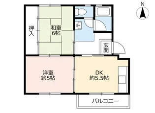 UR藤山台【3階】の間取り