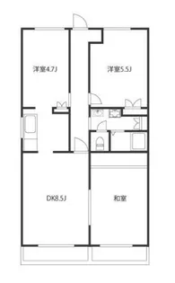 大建マンション【2階】の間取り