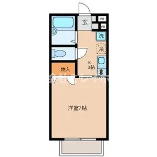 シャルム旗の台【1階】の間取り