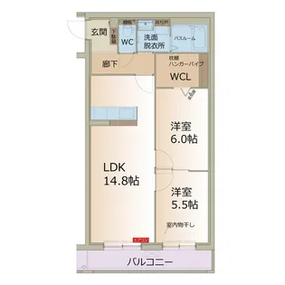 MARK&ONE【2階】の間取り