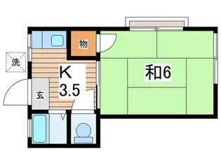 島田荘3【2階】の間取り