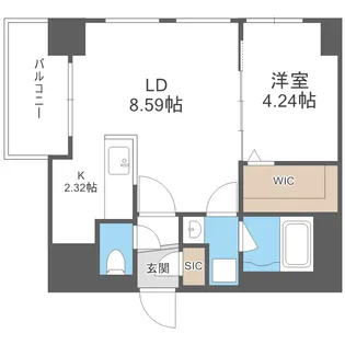 Tiger BLD 24【5階】の間取り