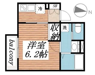 ISフィオーレ天台【1階】の間取り