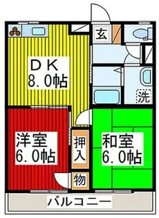 ボヌールII【2階】の間取り