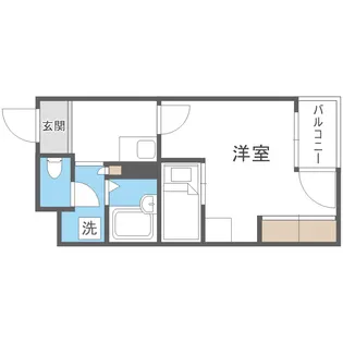 CANVASSすすきの【10階】の間取り