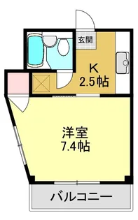 第二リベルテ大倉山【4階】の間取り