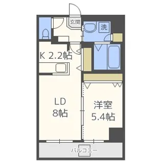 メトロ月寒中央【7階】の間取り