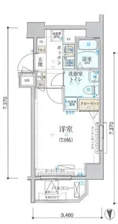 リヴシティ中野【5階】の間取り