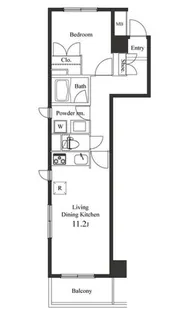 プライマル小石川【4階】の間取り